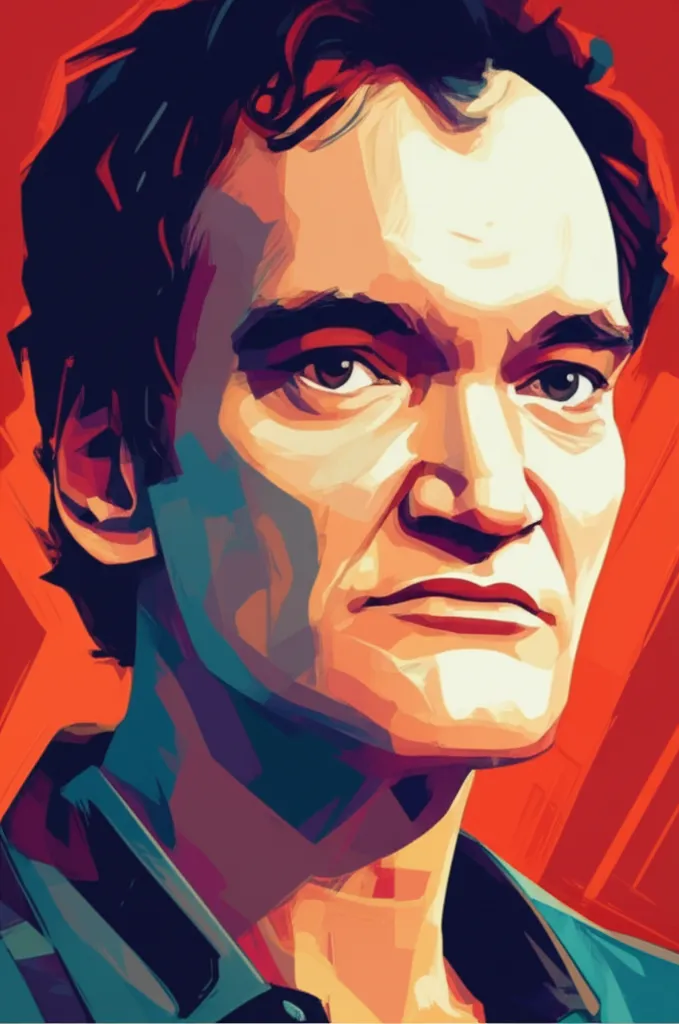 Portrait of Quentin Tarantino