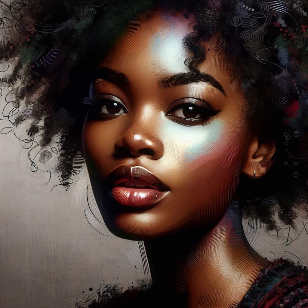Artistic portrait of Irma P. Hall