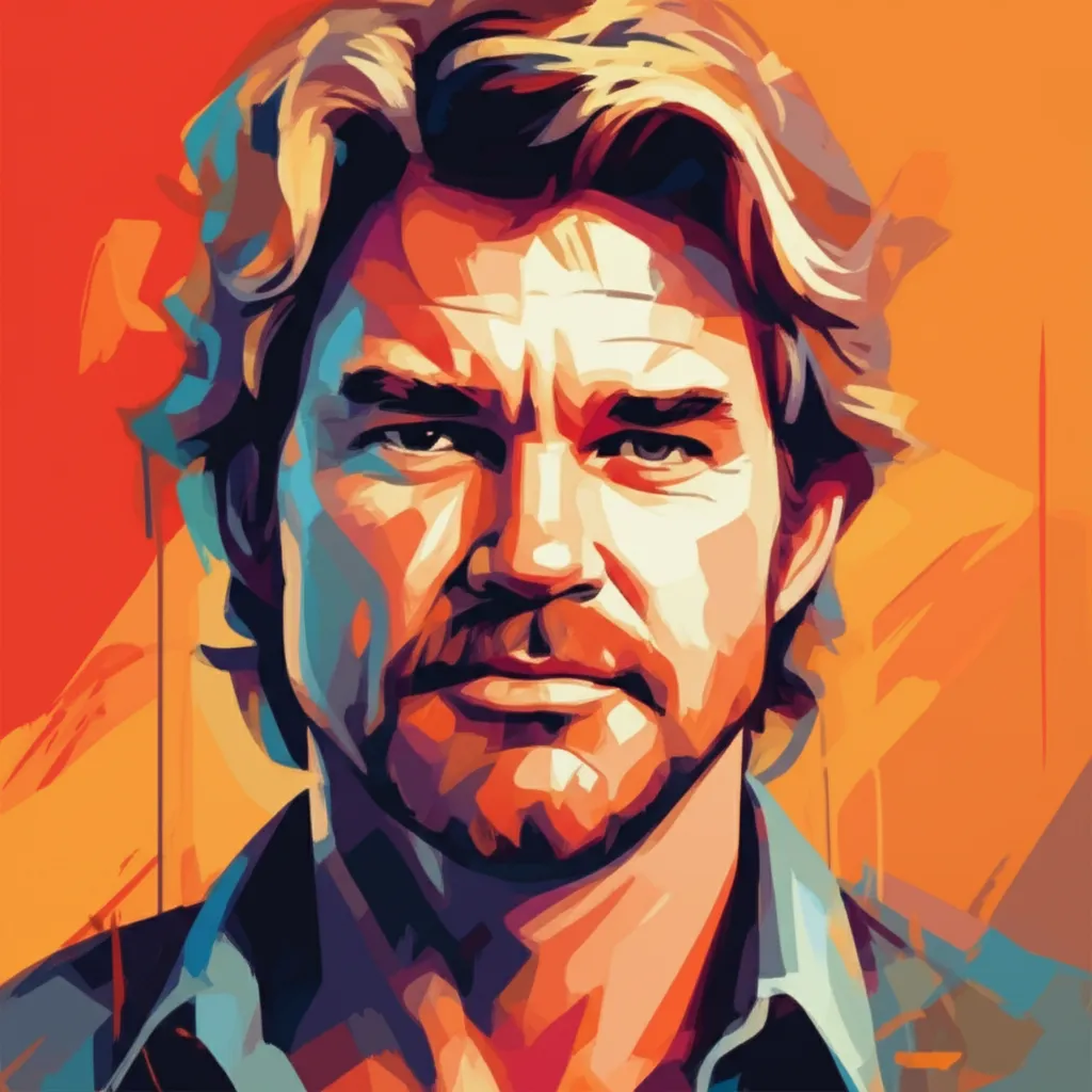 Artistic portrait of Kurt Russell
