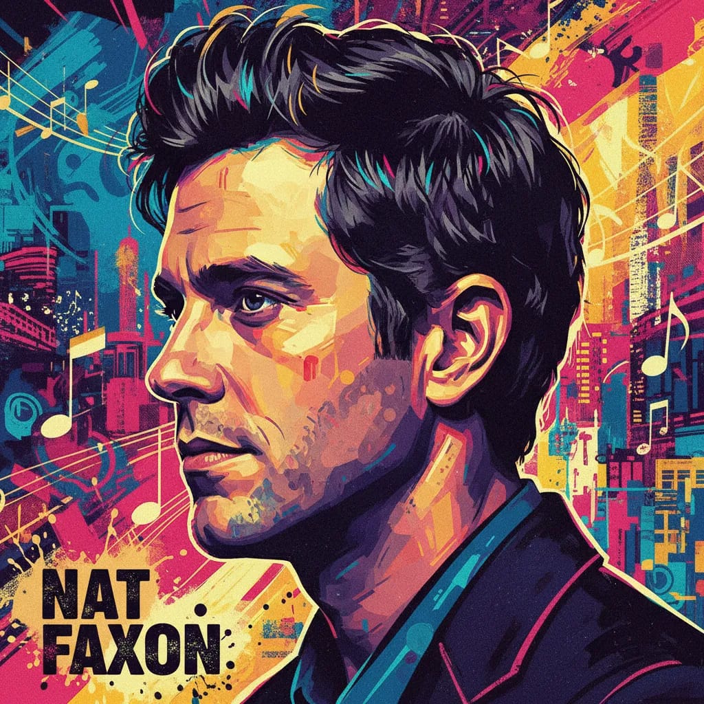 Artistic portrait of Nat Faxon