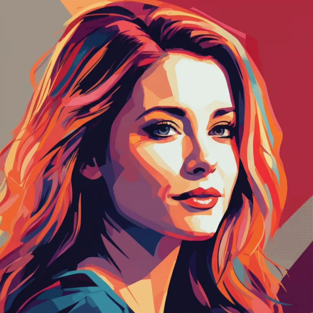 Artistic portrait of Kimberly Williams-Paisley