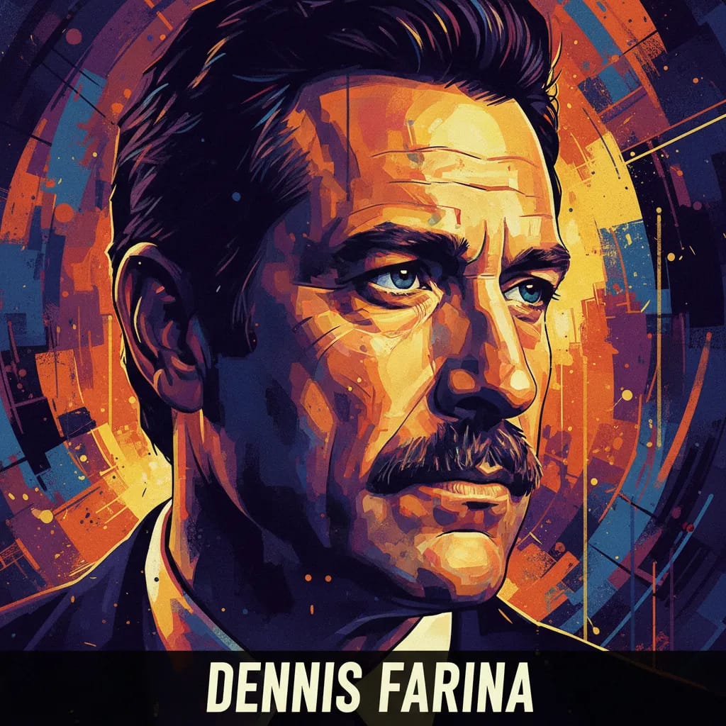 Artistic portrait of Dennis Farina
