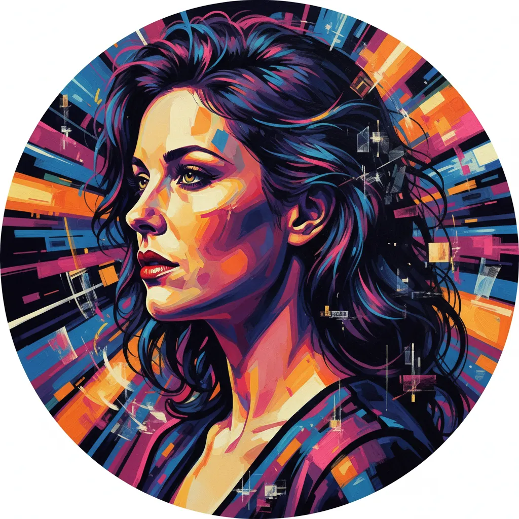 Artistic portrait of Lori Hallier
