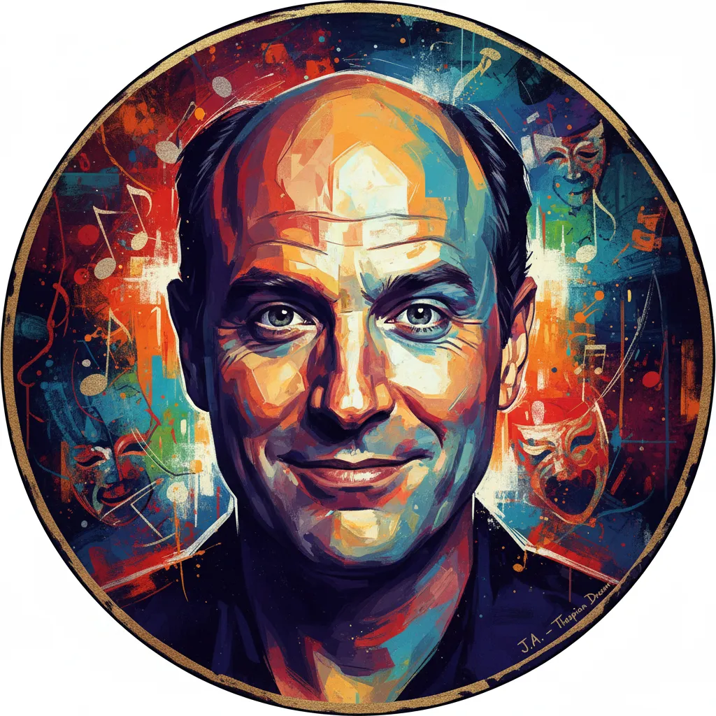 Artistic portrait of Jason Alexander