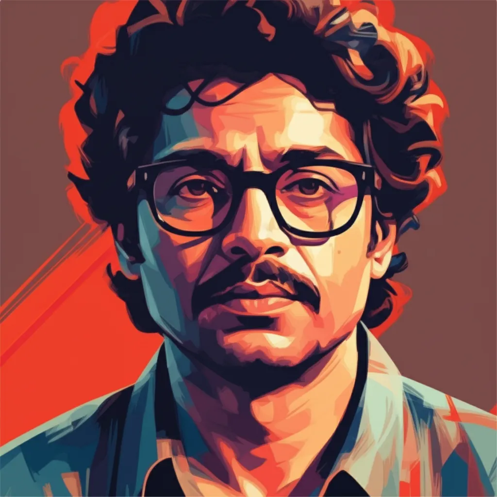 Artistic portrait of Dibyendu Bhattacharya