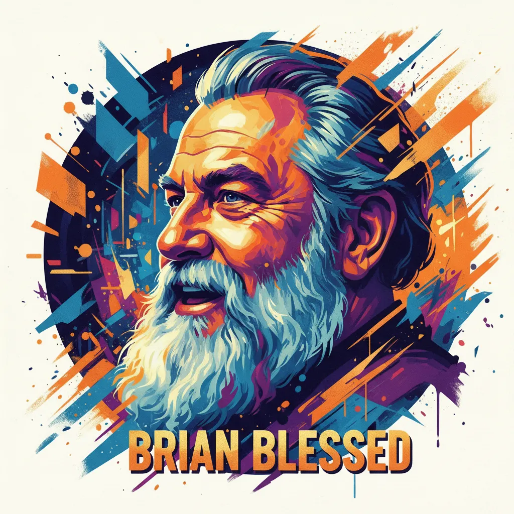 Artistic portrait of Brian Blessed