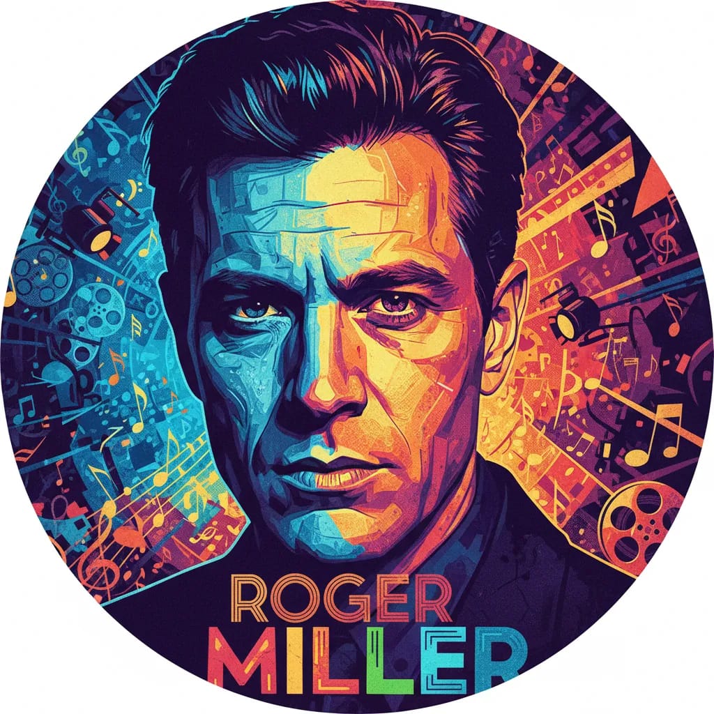 Artistic portrait of Roger Miller