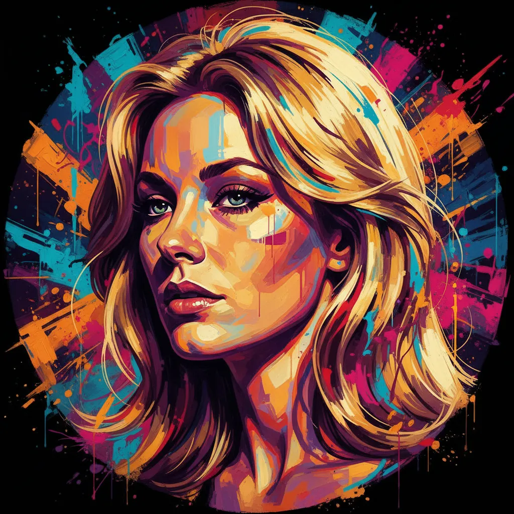 Artistic portrait of Peggy Lipton