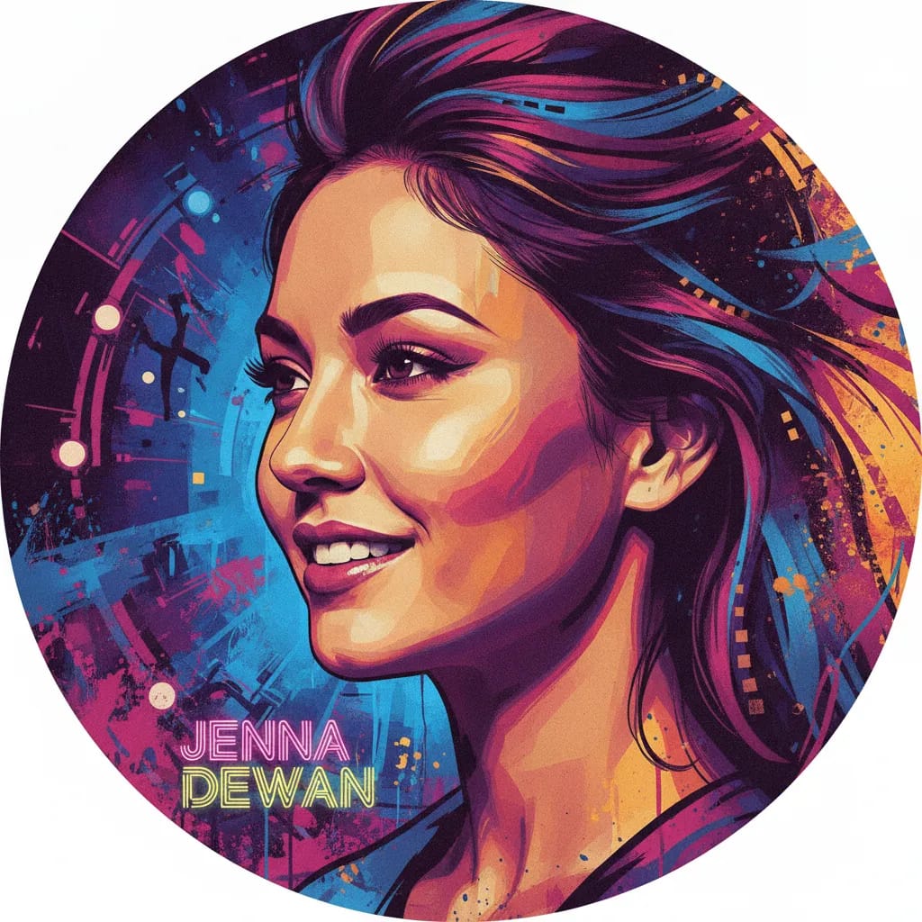 Artistic portrait of Jenna Dewan