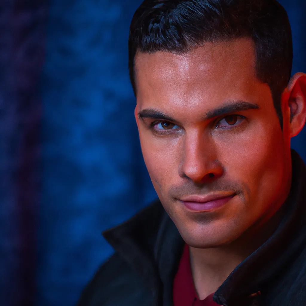 Artistic portrait of JD Pardo