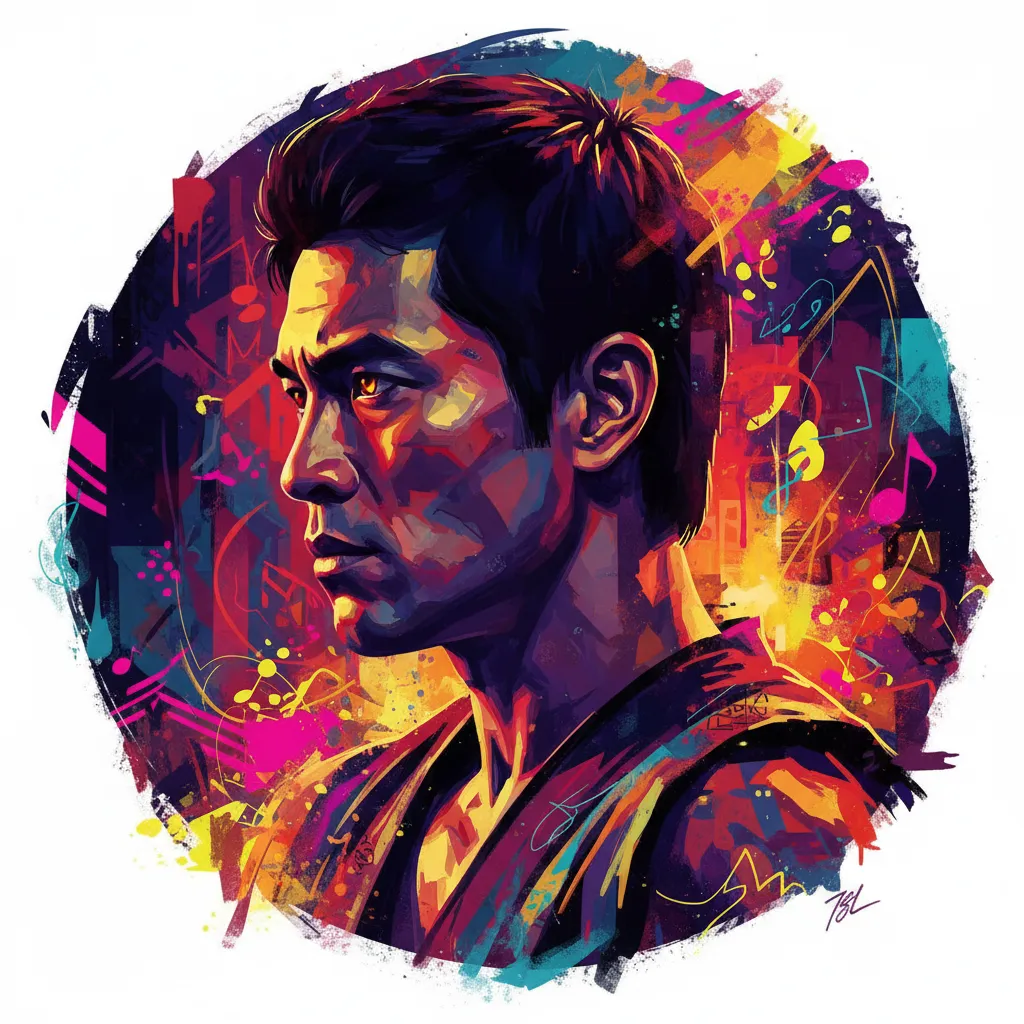 Artistic portrait of Jason Scott Lee