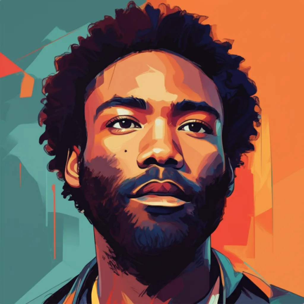 Artistic portrait of Donald Glover