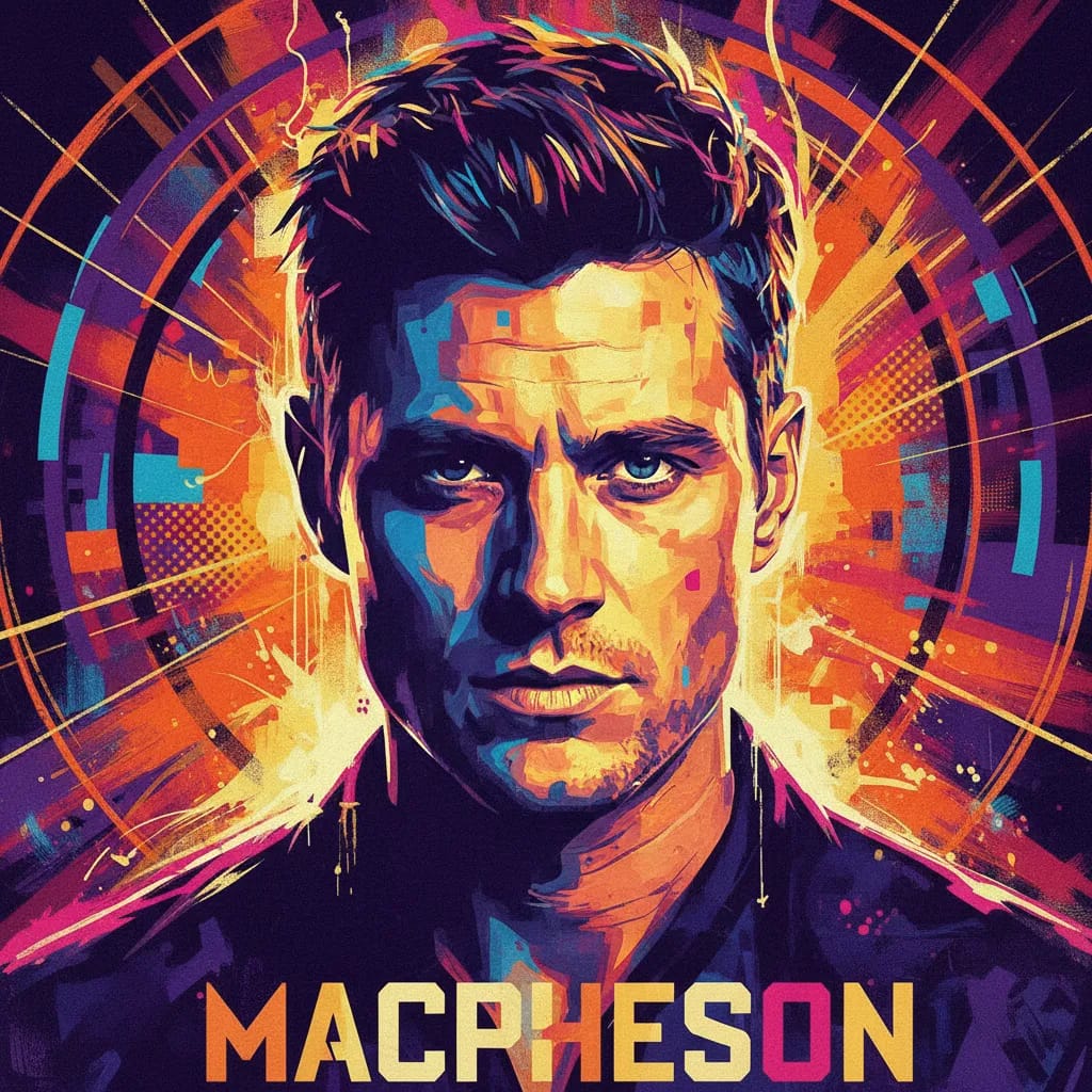 Artistic portrait of Daniel MacPherson