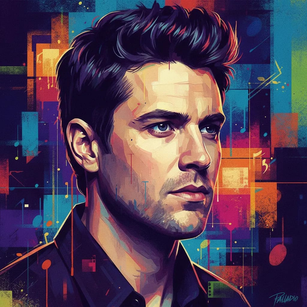 Artistic portrait of Sam Palladio