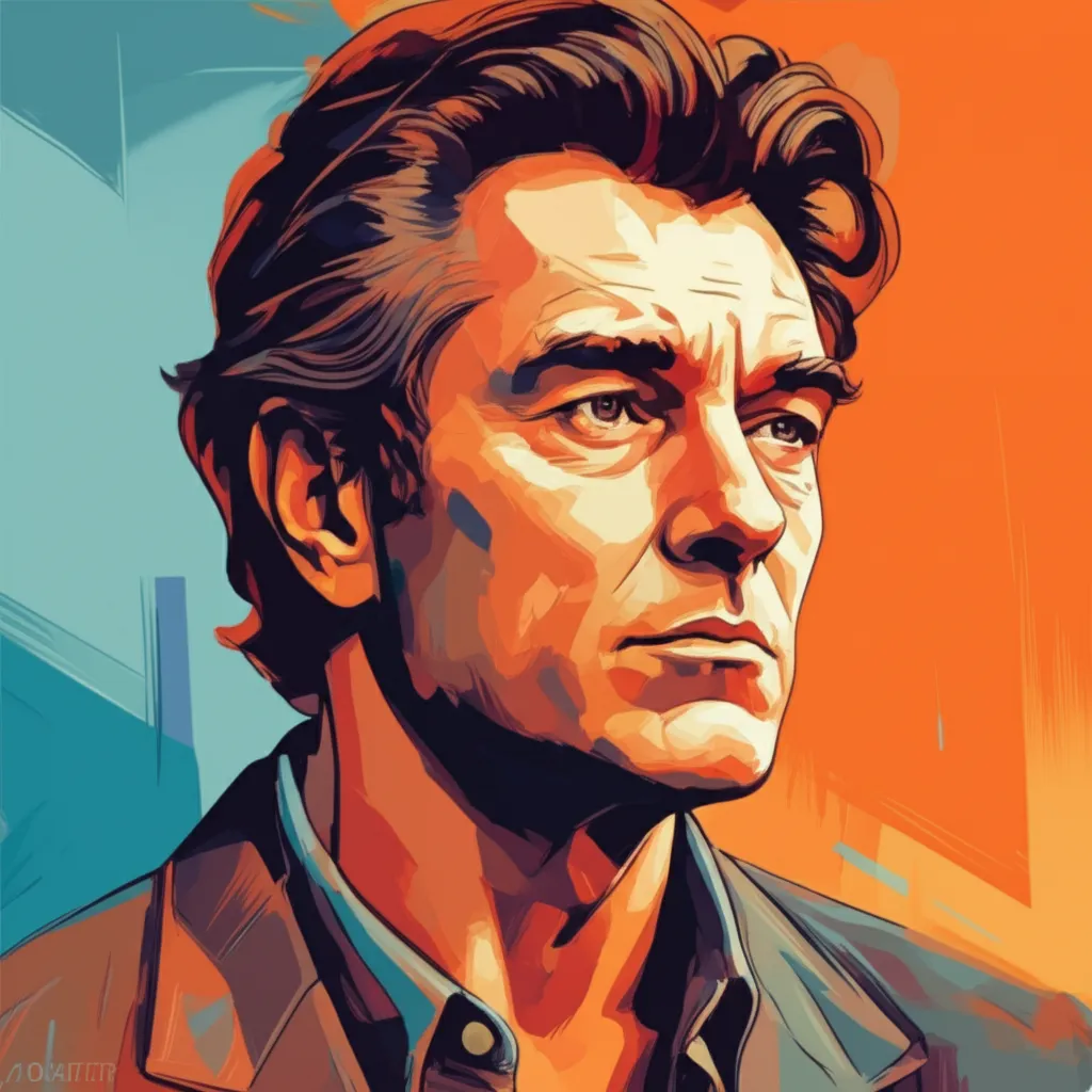 Artistic portrait of Daniel Day-Lewis