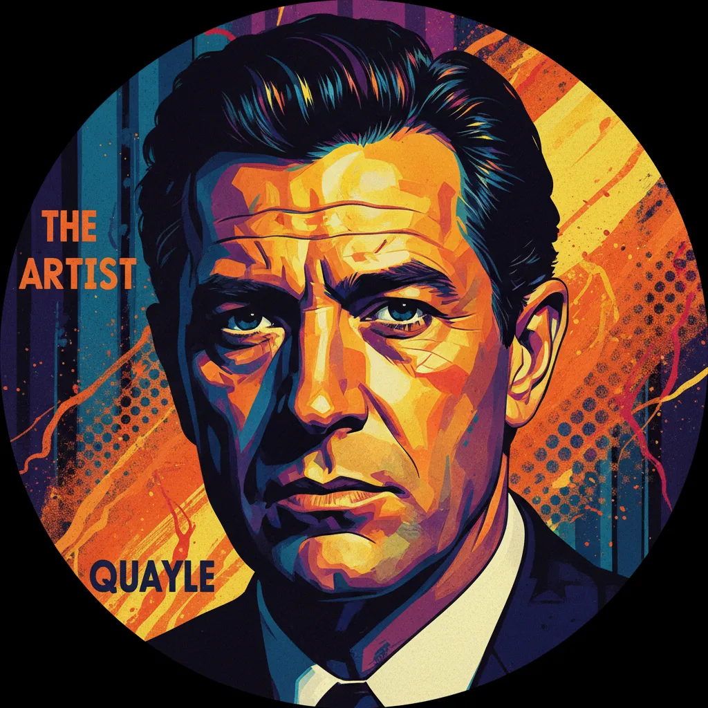 Artistic portrait of Anthony Quayle