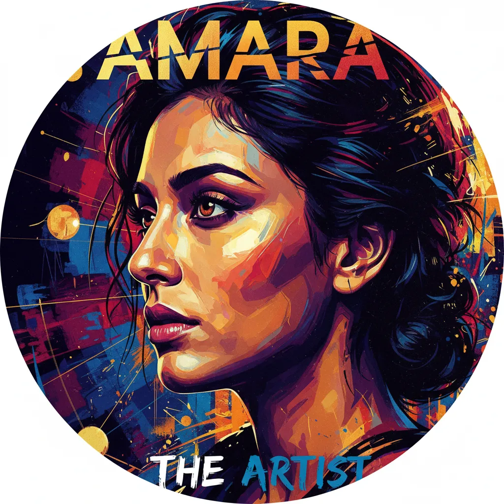 Artistic portrait of Amara Karan