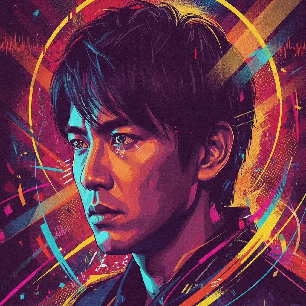 Artistic portrait of Jun Fukuyama