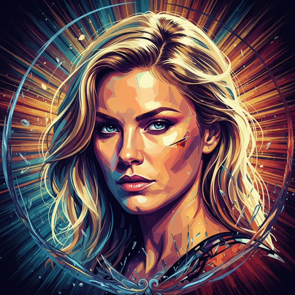 Artistic portrait of Elsa Pataky