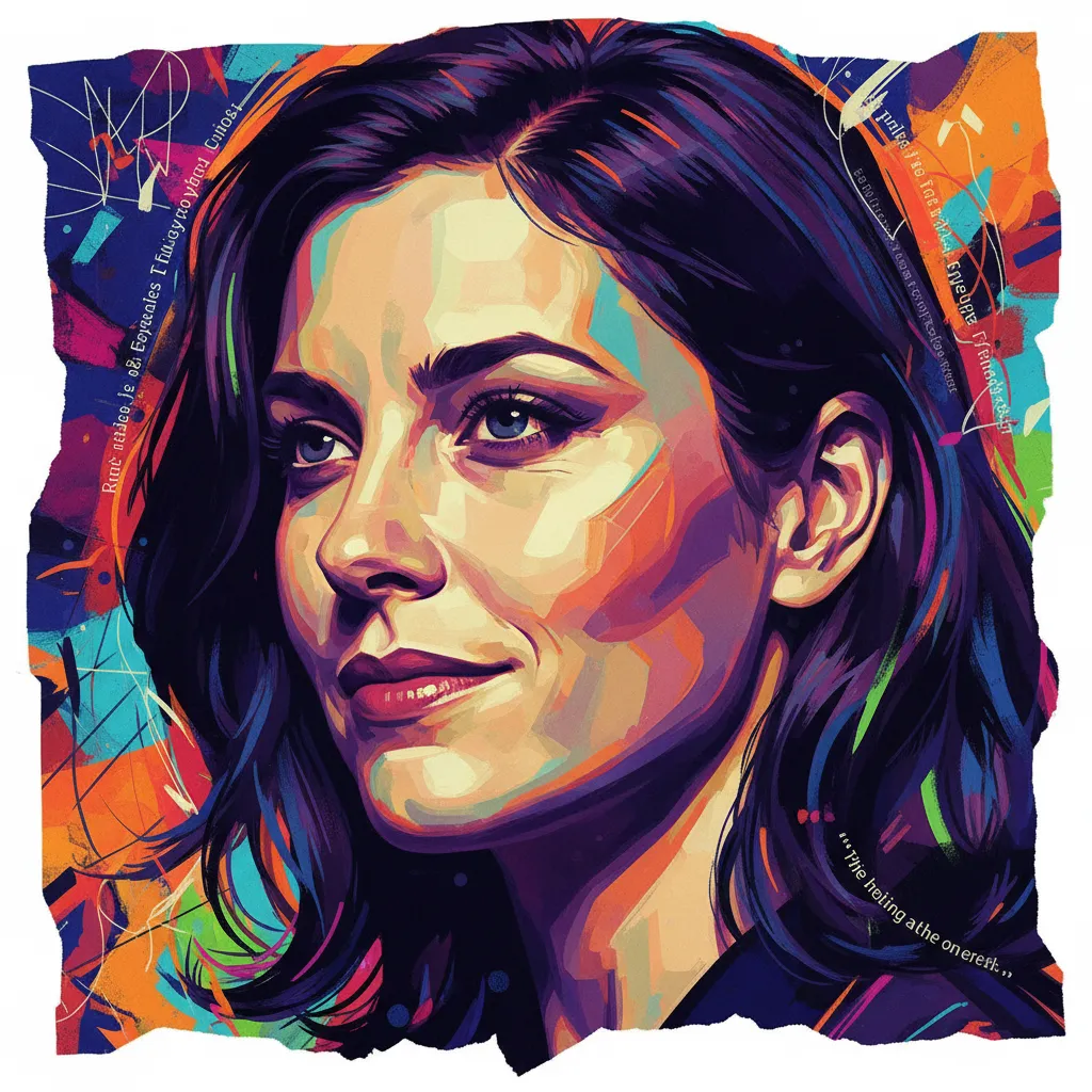 Artistic portrait of Maria Dizzia