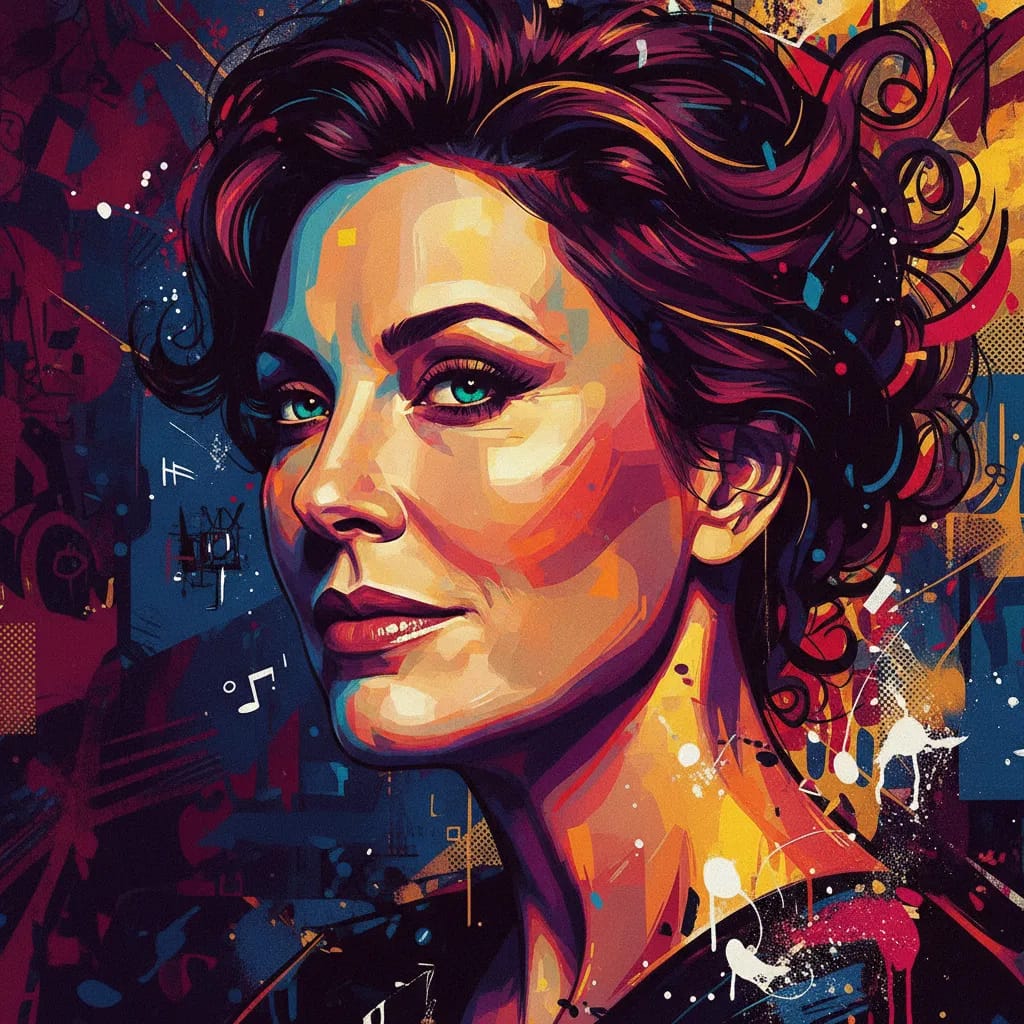 Artistic portrait of Christine Baranski