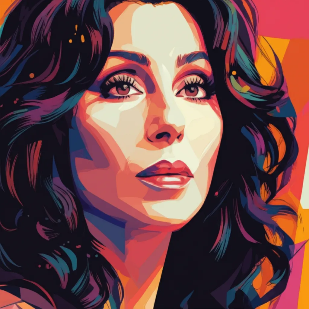 Artistic portrait of Cher