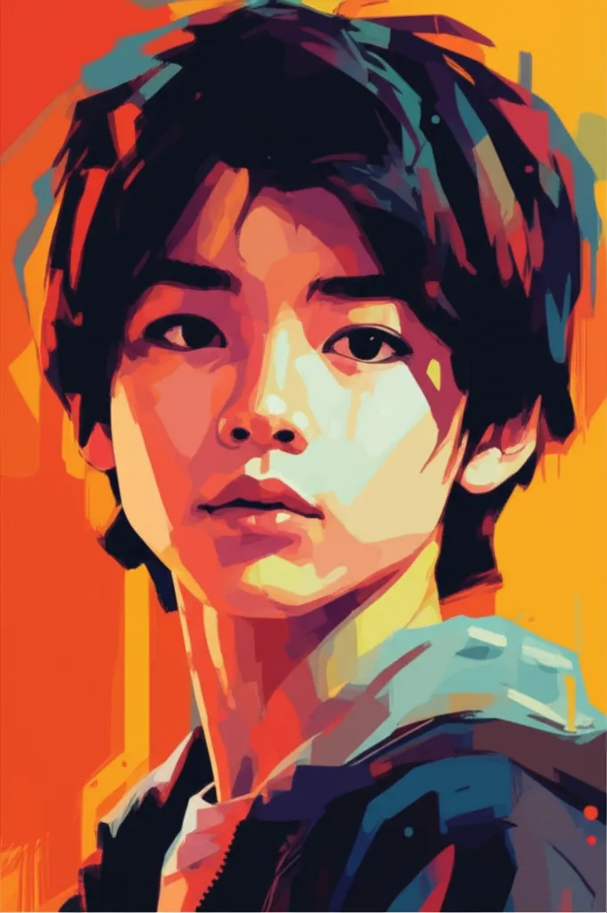 Artistic portrait of Jordan Nagai