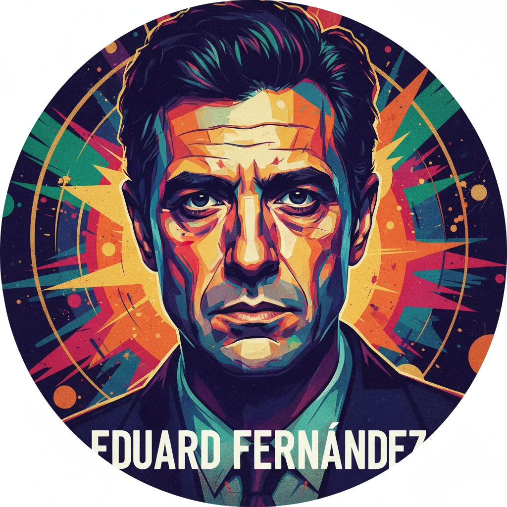 Artistic portrait of Eduard Fernández