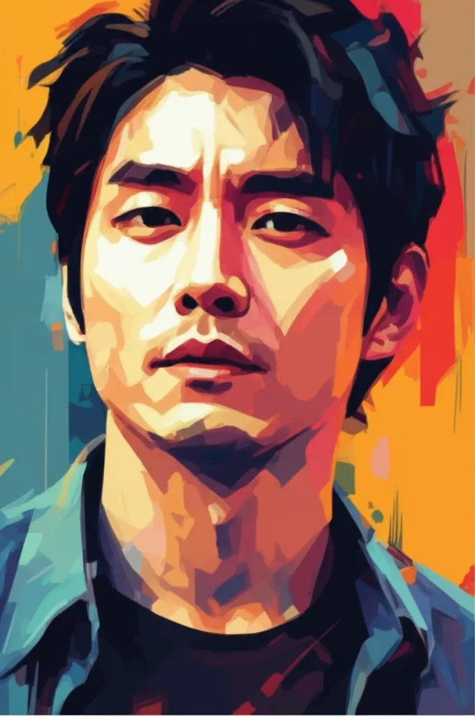 Artistic portrait of Sang-woo Kwon