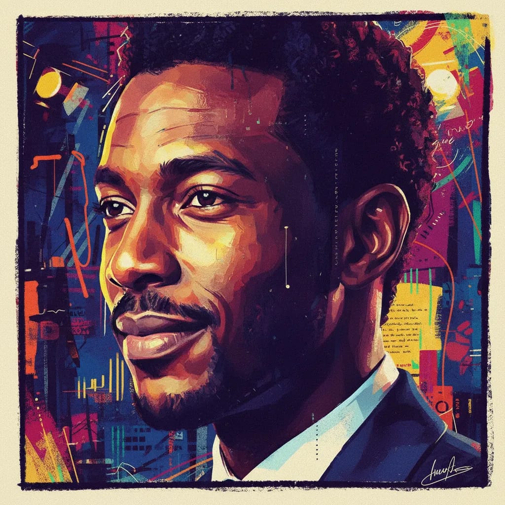 Artistic portrait of Fisayo Akinade
