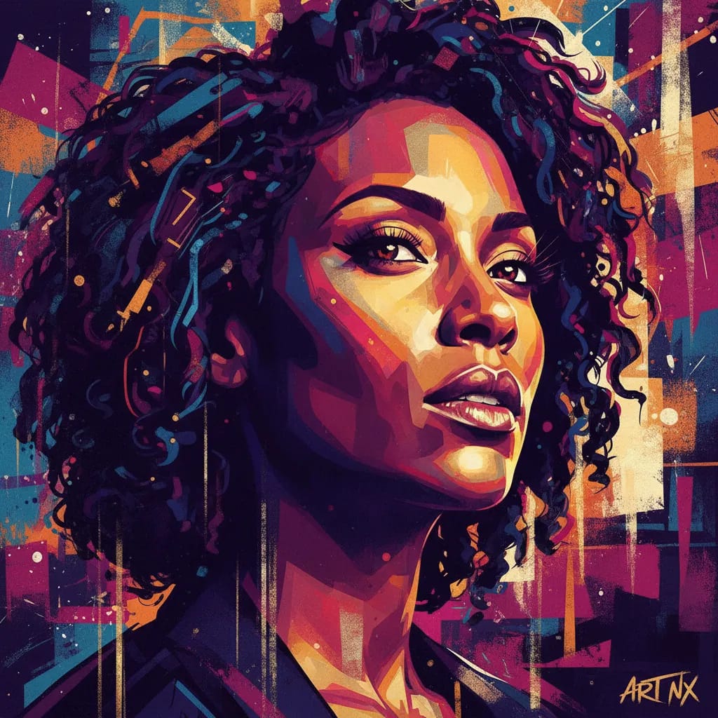 Artistic portrait of Nicole Ari Parker