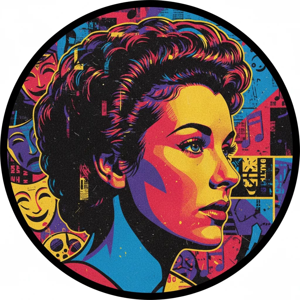Artistic portrait of Kim Hunter