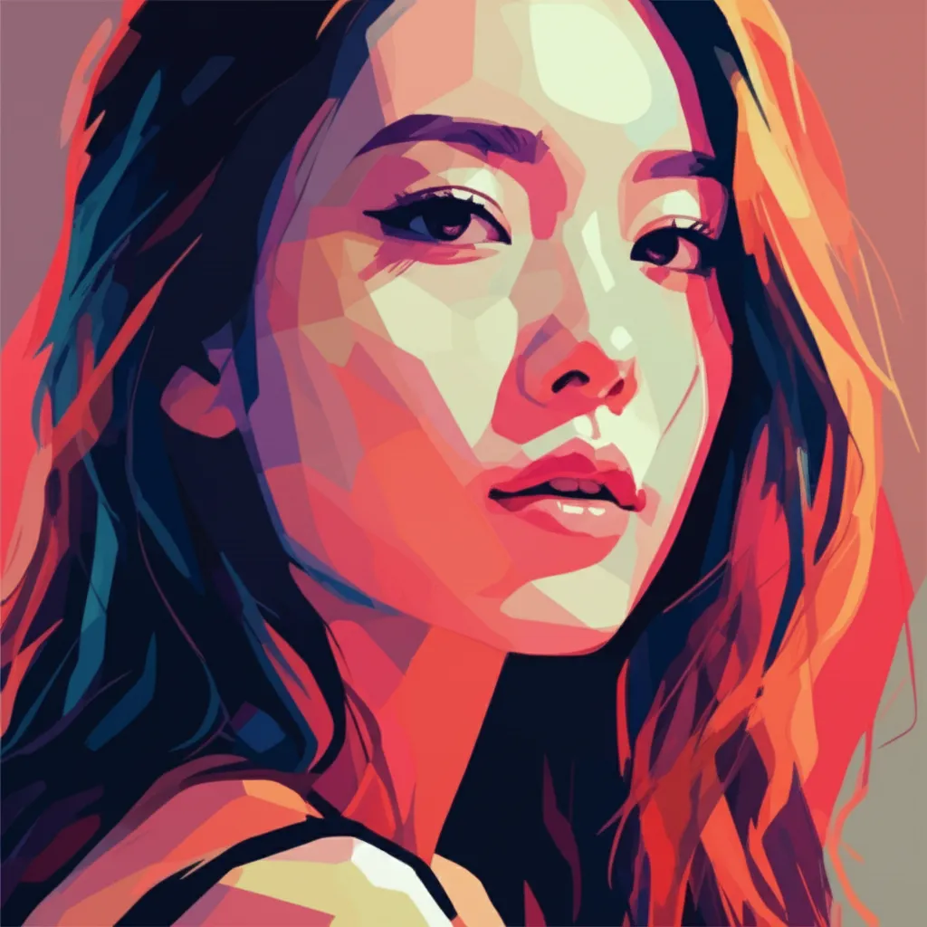 Artistic portrait of Jee-Young Kim