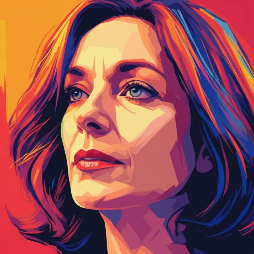 Artistic portrait of Nadine Nortier