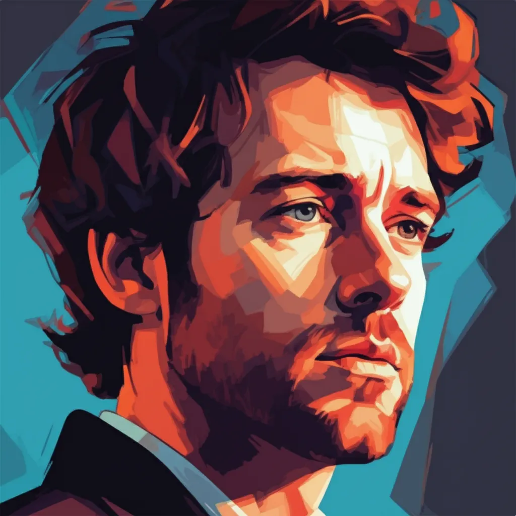 Artistic portrait of Bret McKenzie