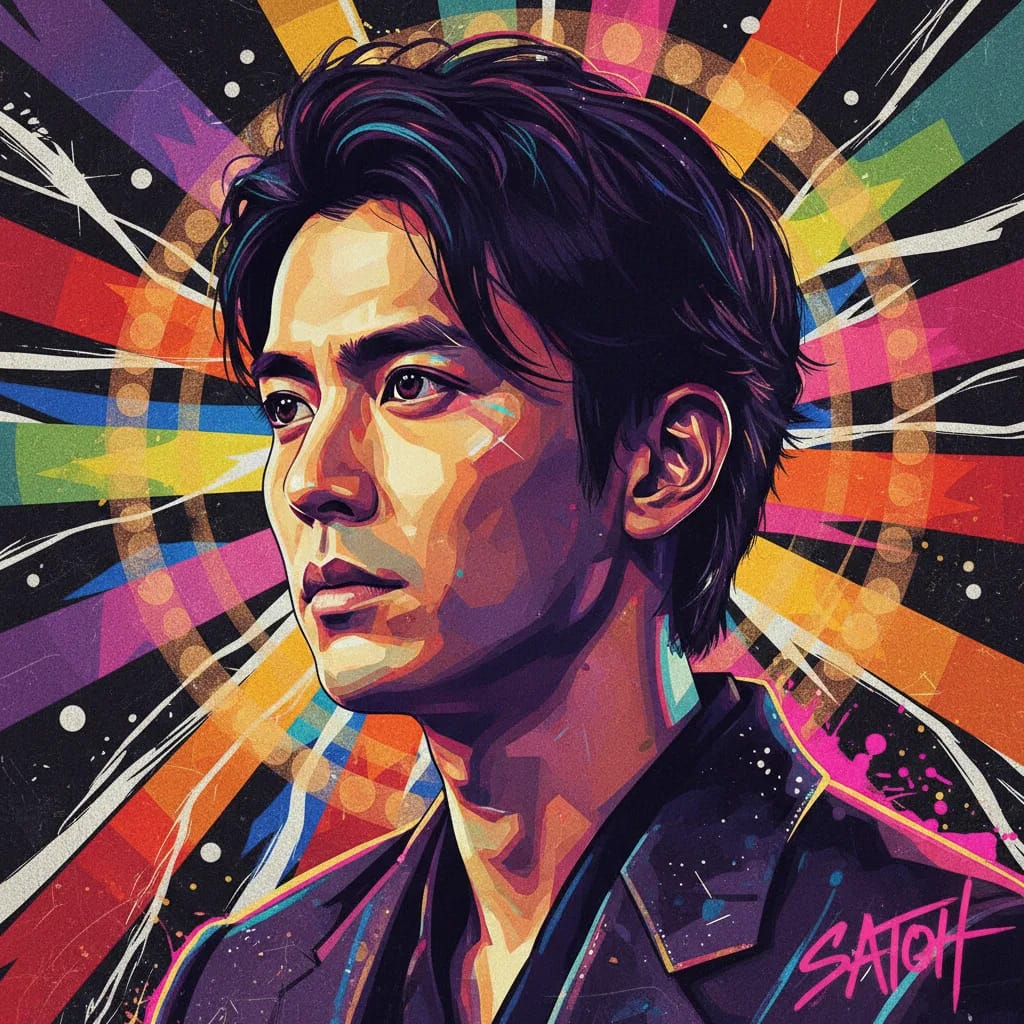 Artistic portrait of Takeru Satoh