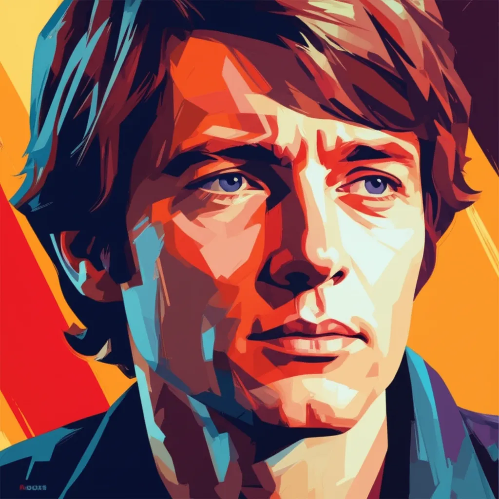 Artistic portrait of Michael Sarrazin