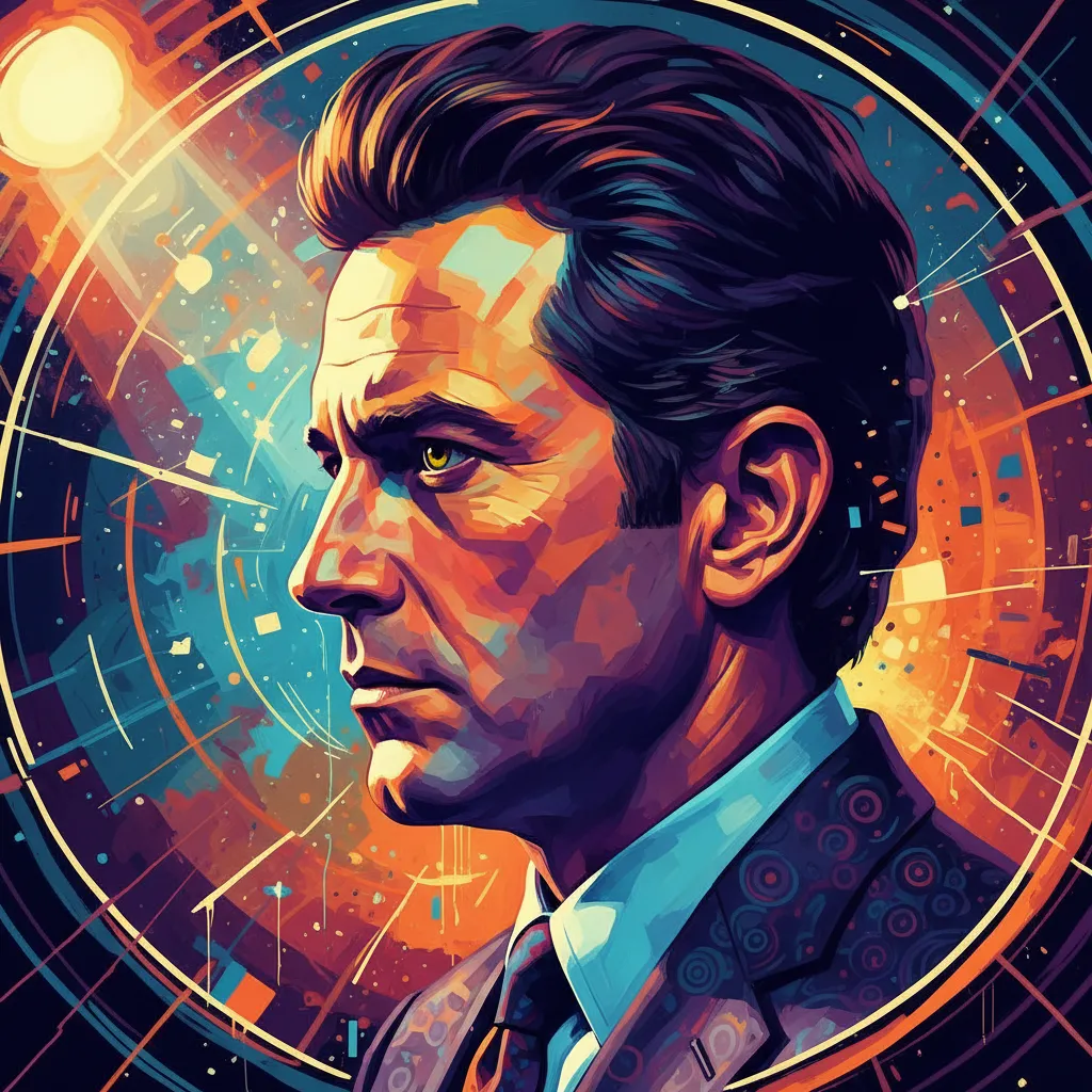 Artistic portrait of Michael J. Nelson