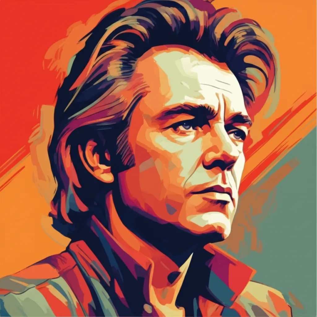 Artistic portrait of Dwight Yoakam