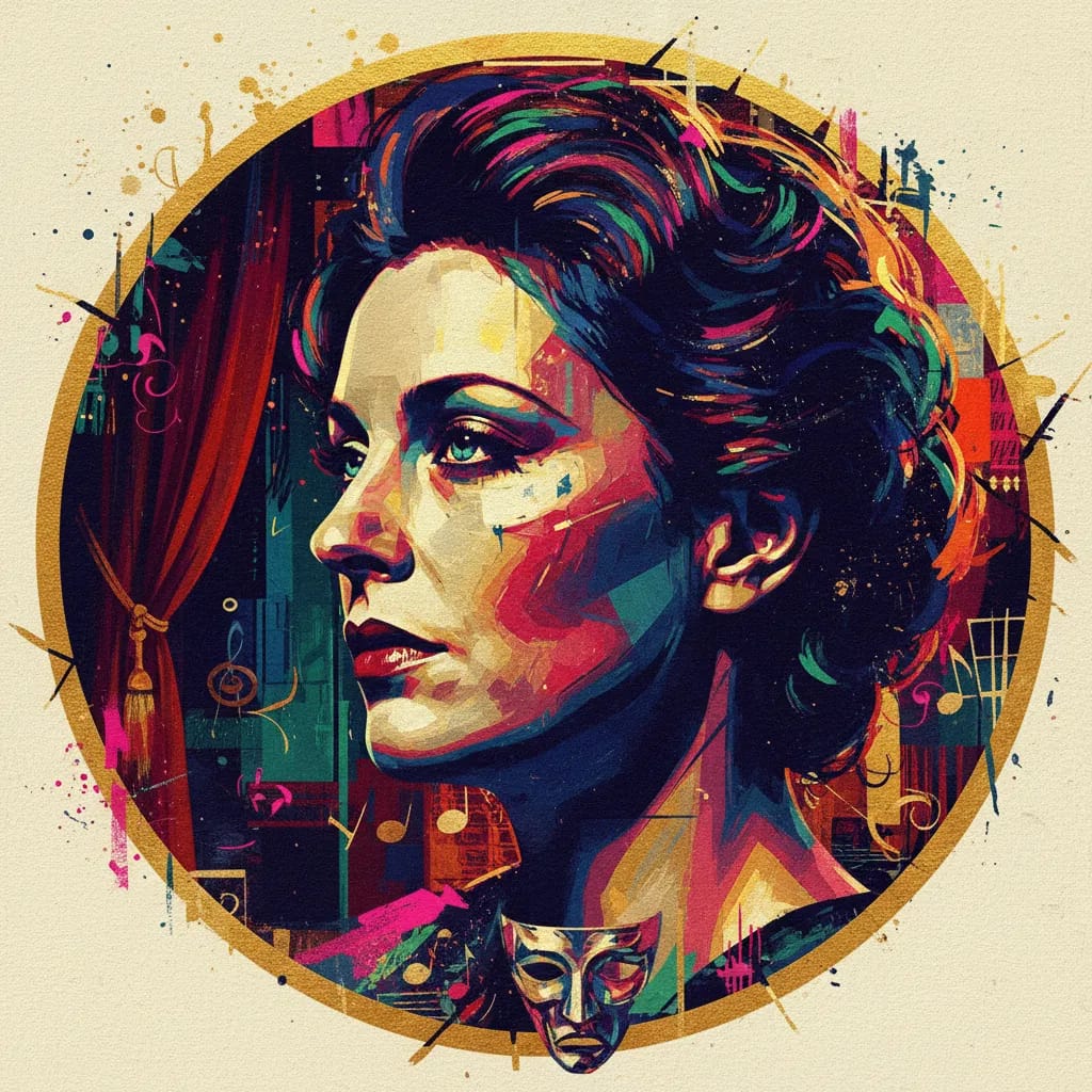 Artistic portrait of Irene Worth