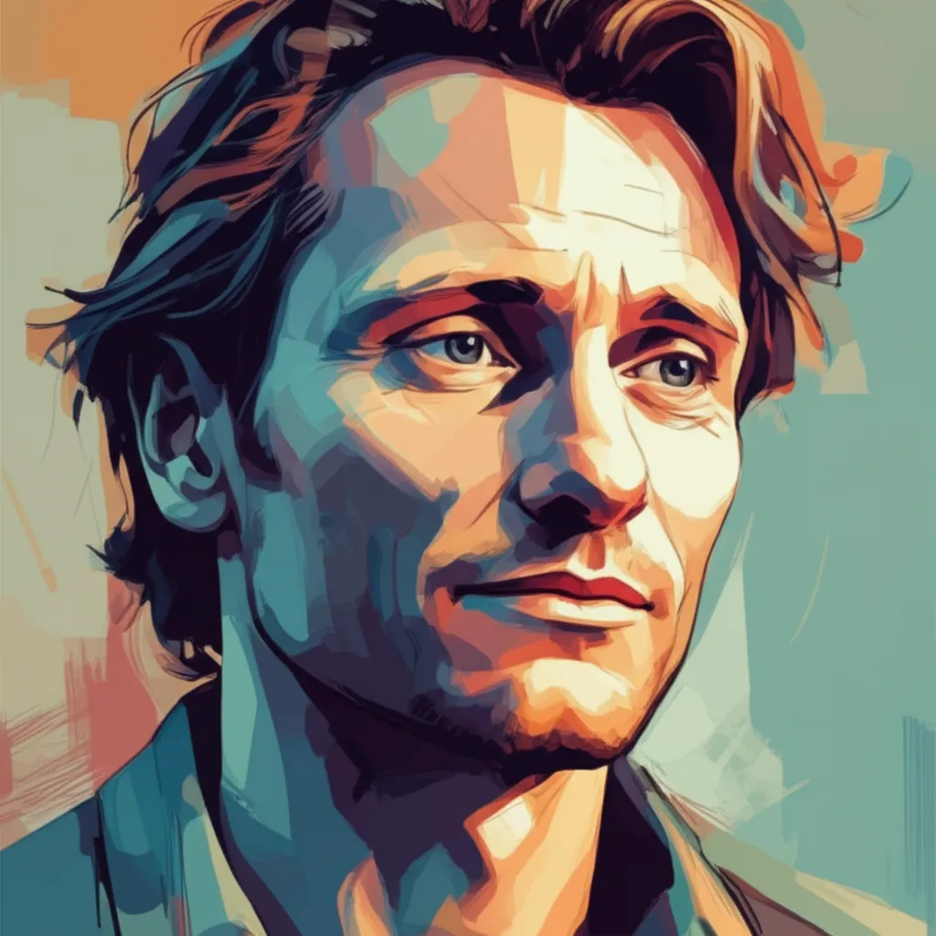 Artistic portrait of Viggo Mortensen
