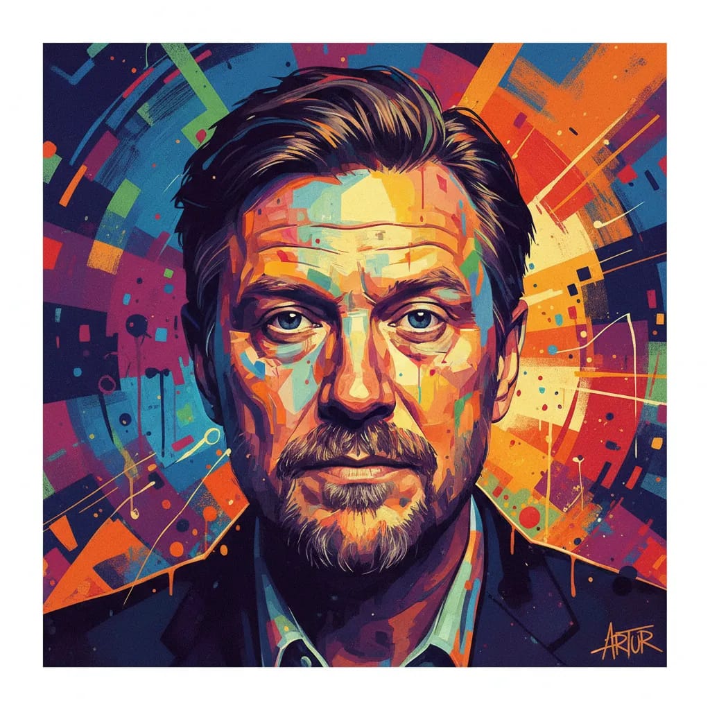Artistic portrait of Sigurður Sigurjónsson