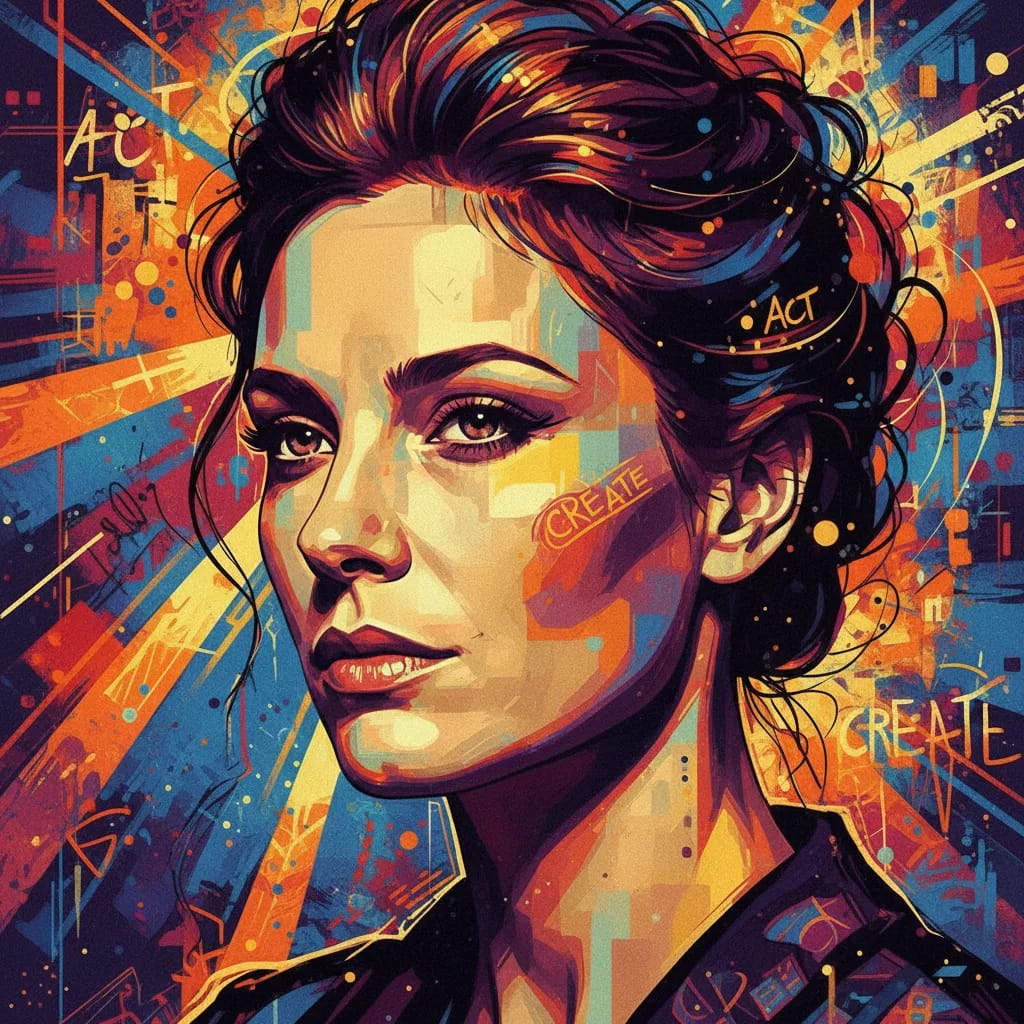 Artistic portrait of Katja Studt