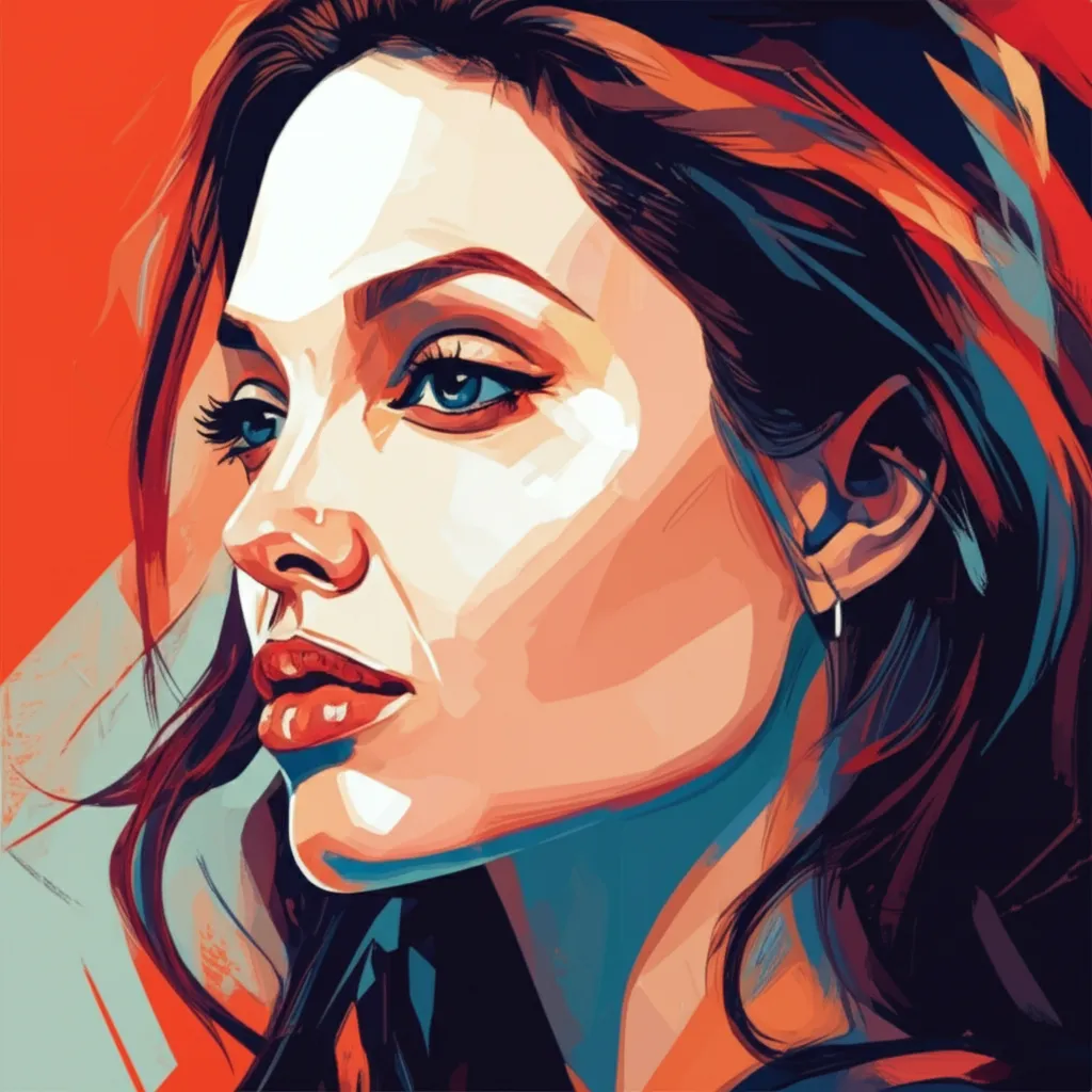 Portrait of Angelina Jolie