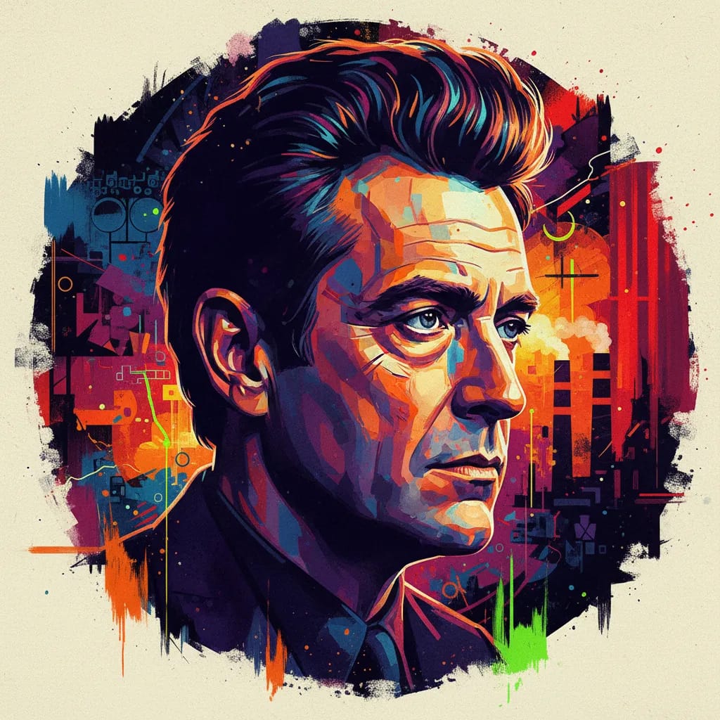 Artistic portrait of David Lynch