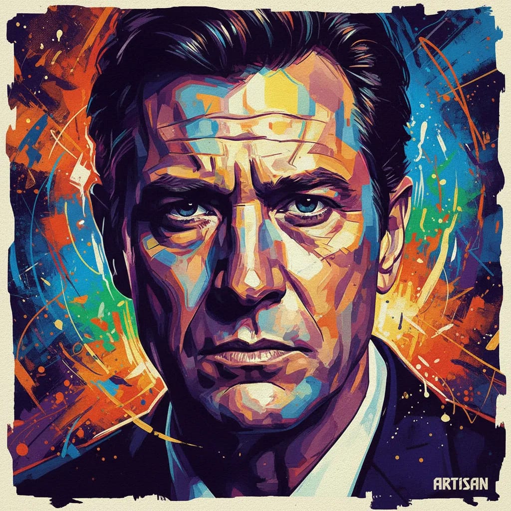 Artistic portrait of Mitchell Ryan
