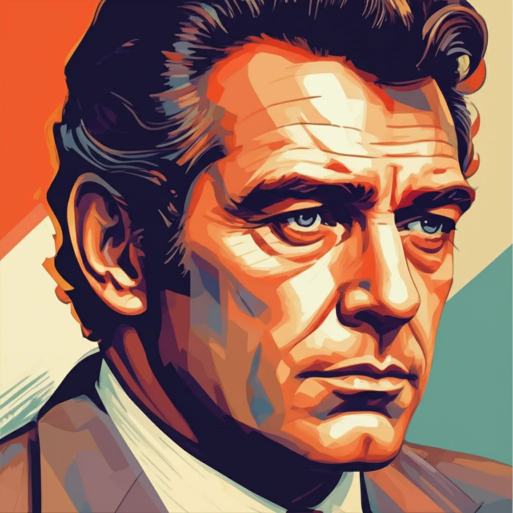 Artistic portrait of George Peppard