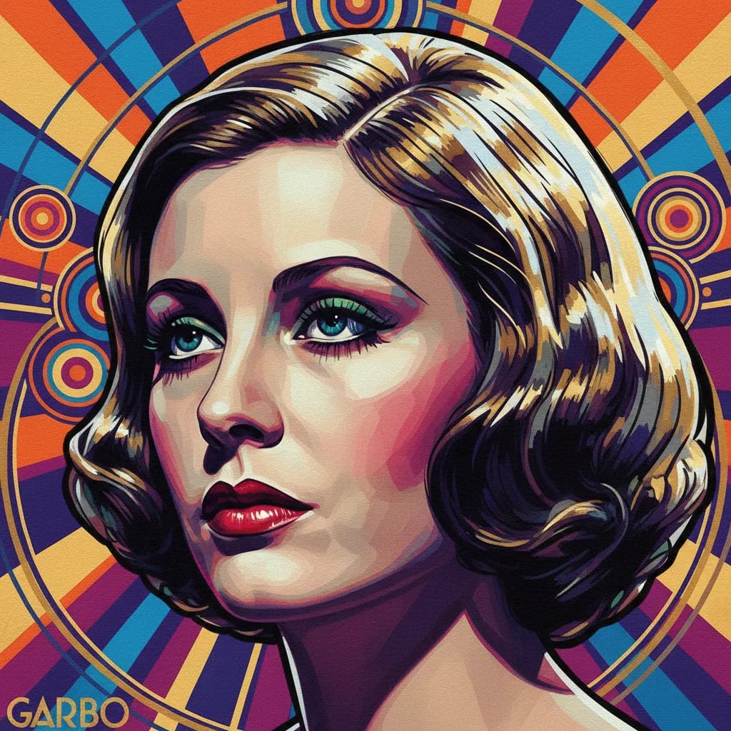 Artistic portrait of Greta Garbo