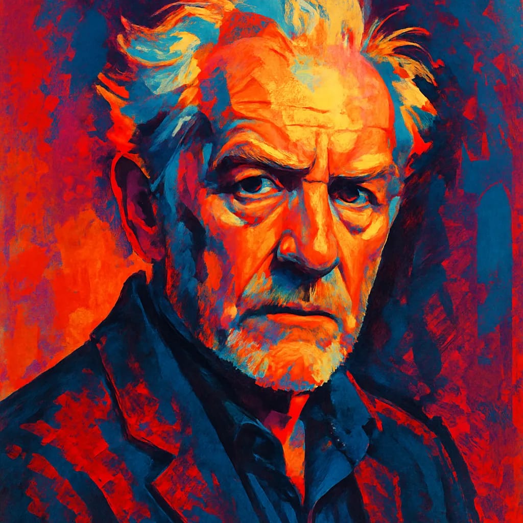 Artistic portrait of Alexander Morton