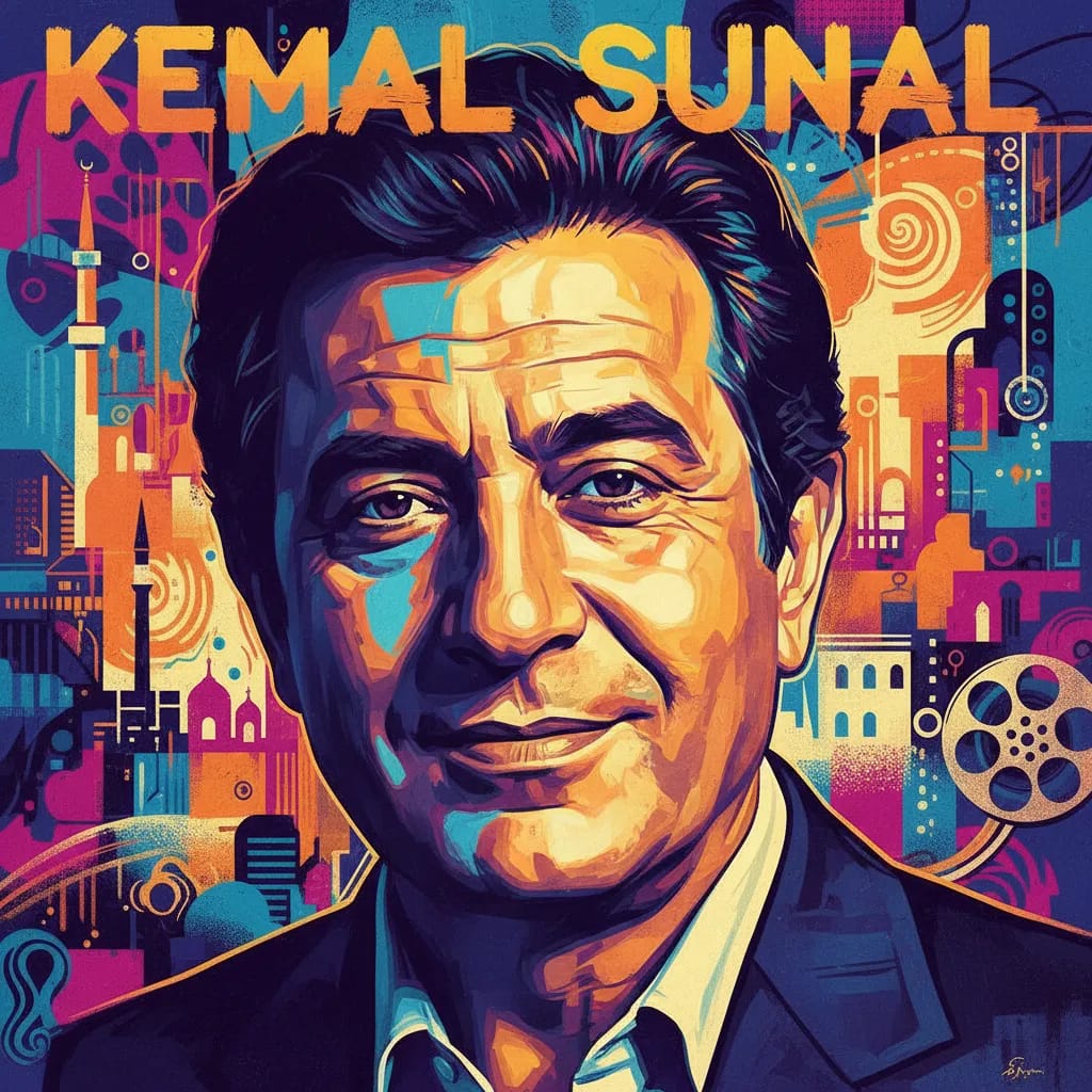 Artistic portrait of Kemal Sunal